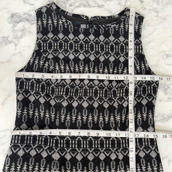 Pendleton Kiwanda Virgin Wool Southwestern Aztec Print Dress Gray Black 2 Petite - Picture 6 of 9